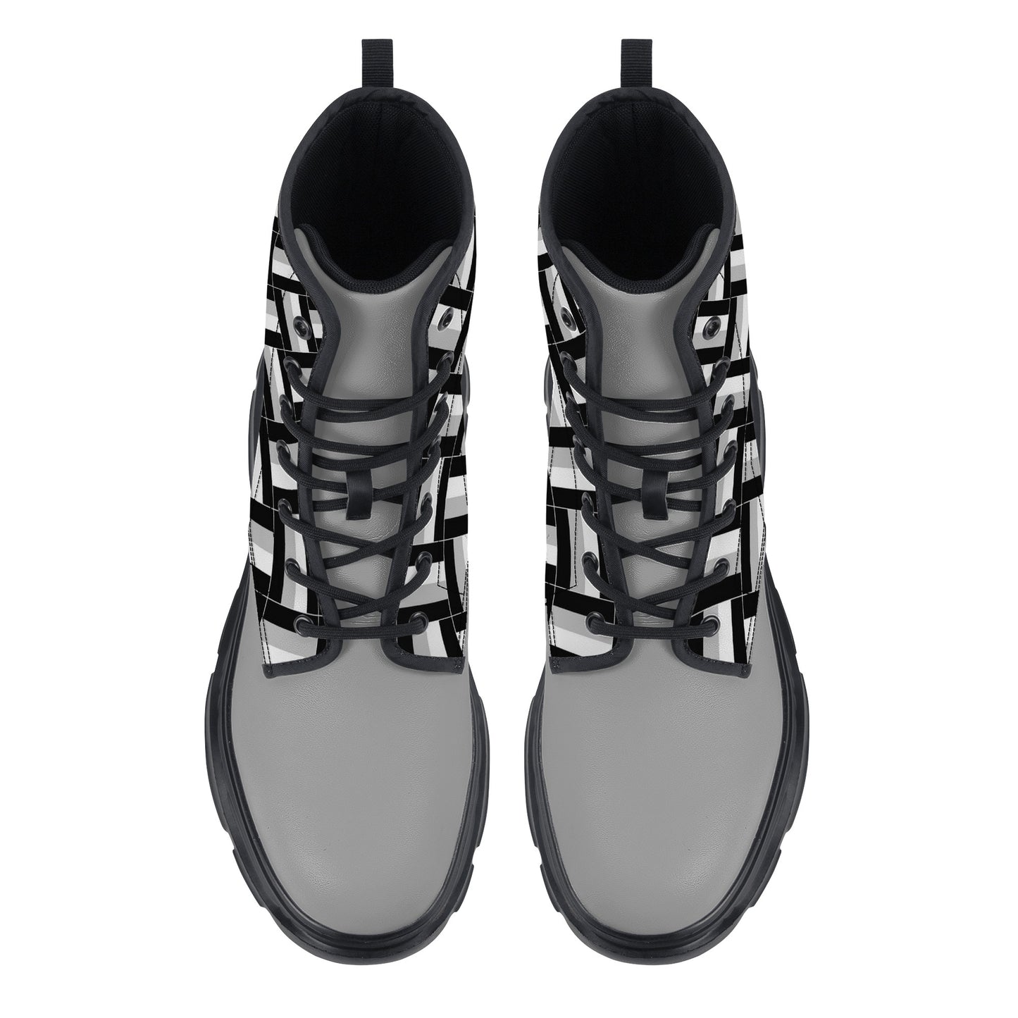 Unisex Chunky Boots - Black/Grey