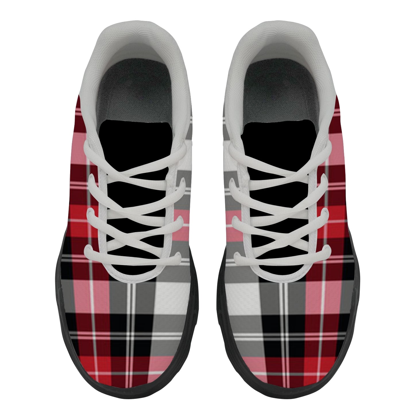 Lyra Men's Chunky Shoes - Red Plaid