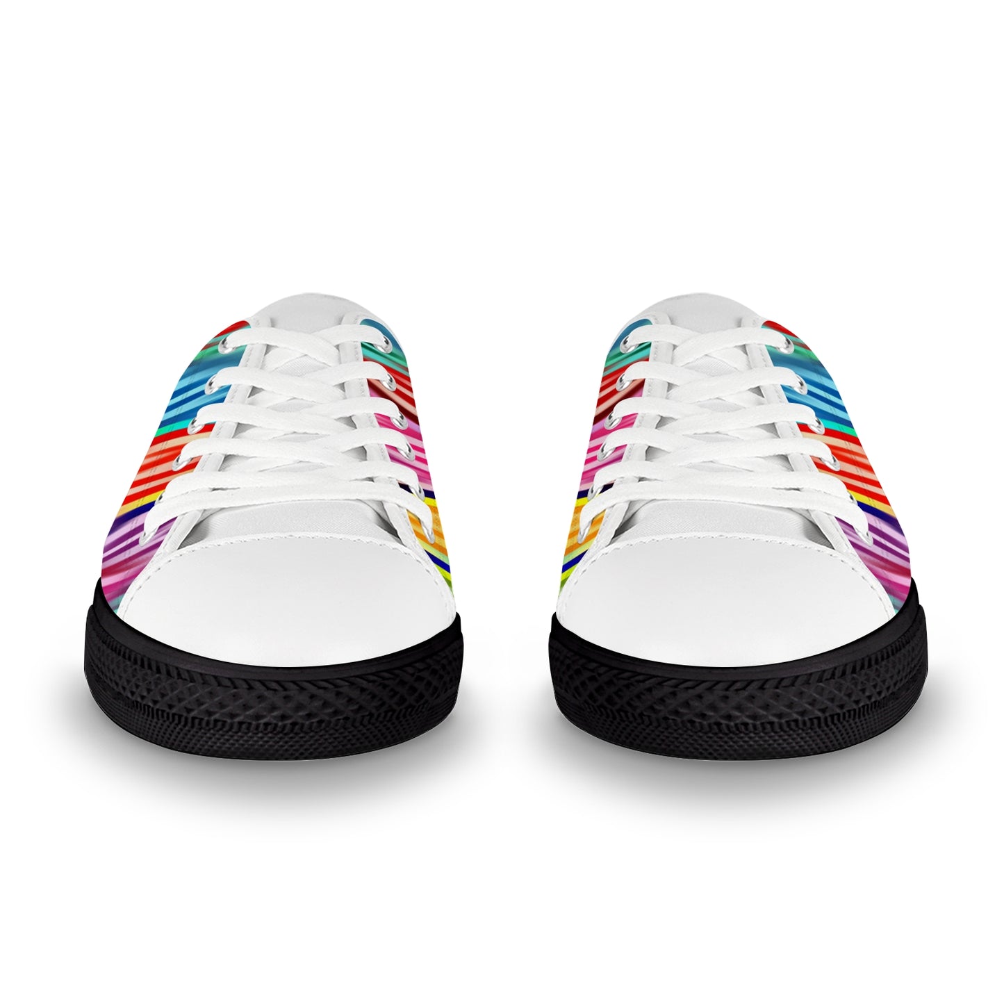 Women's Sneakers - Rainbow Waves