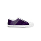 Kids Low Top Canvas Sneakers - Purple