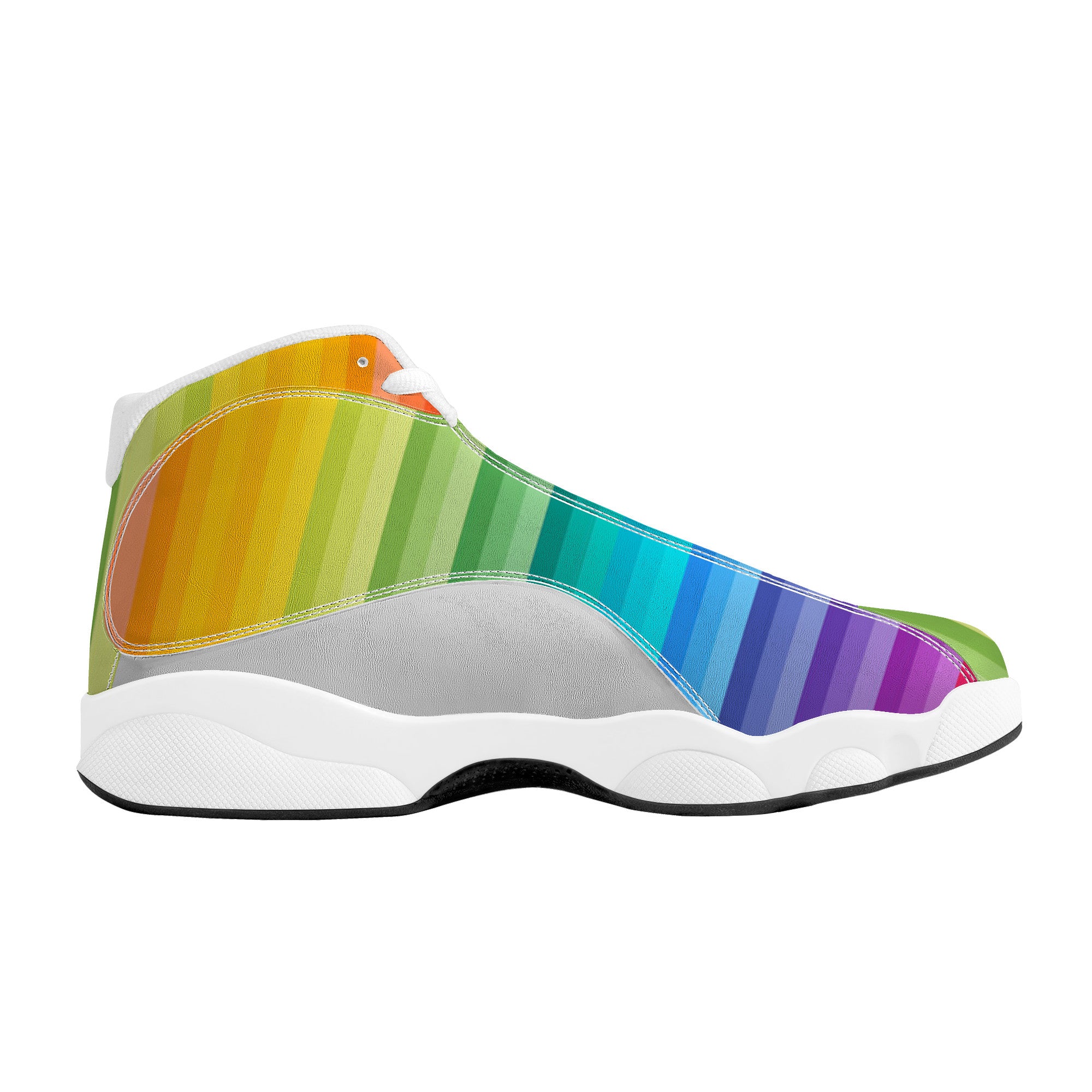 Multi colored best sale basketball shoes