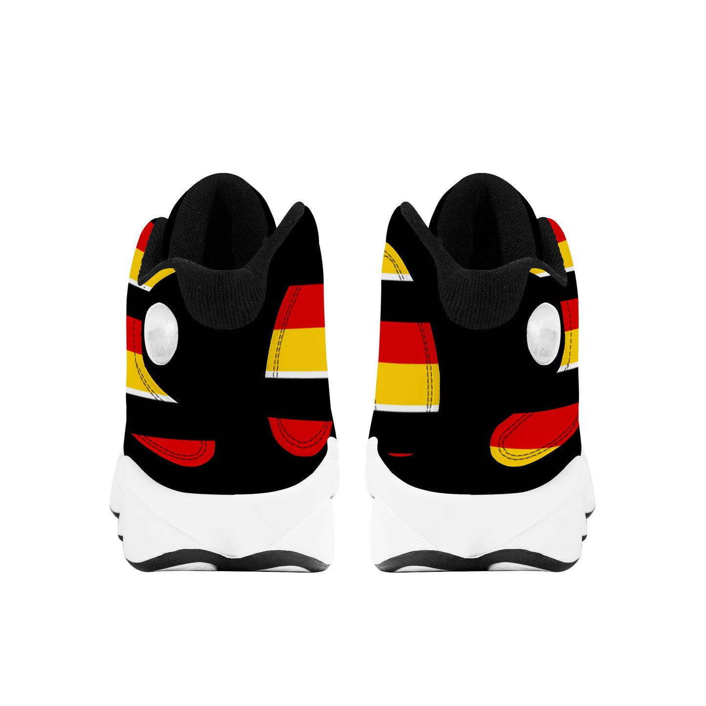 Basketball Shoes - Red/Black/Yellow