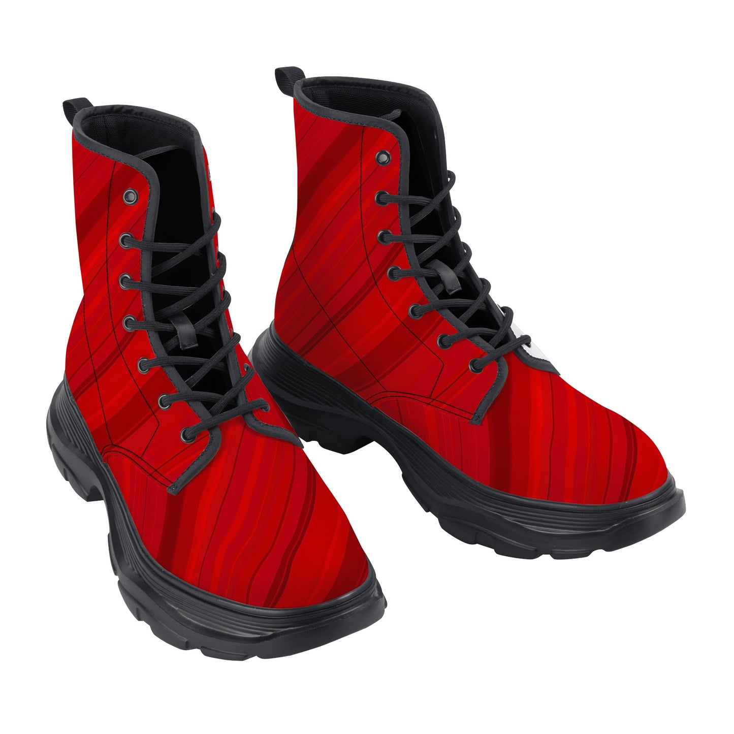Unisex Chunky Boots - Red