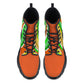 Unisex Chunky Boots - Orange/Green
